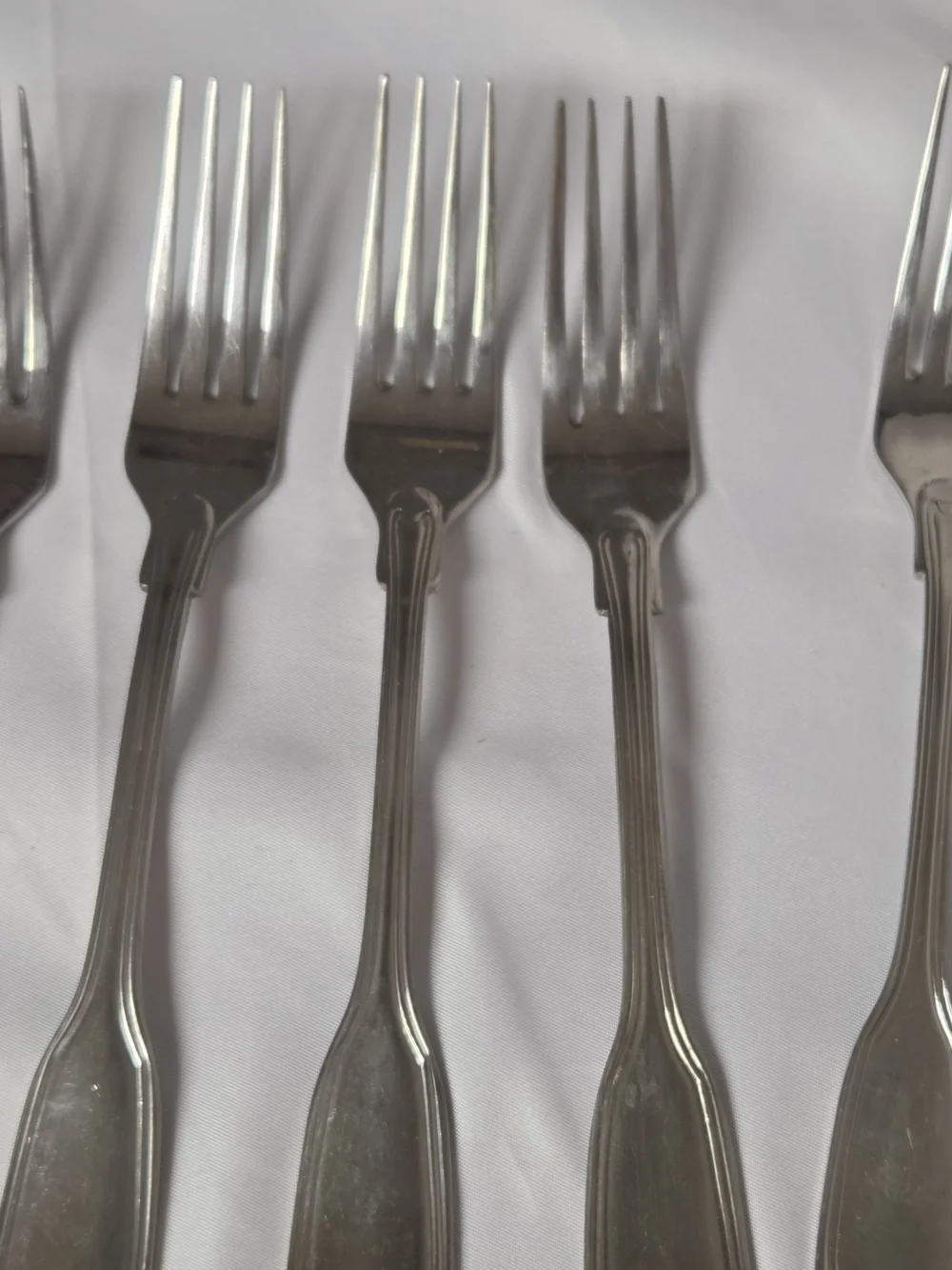 Lot Of 5 Christofle Chinon Silver Plate Silverplated Table Dinner Forks
